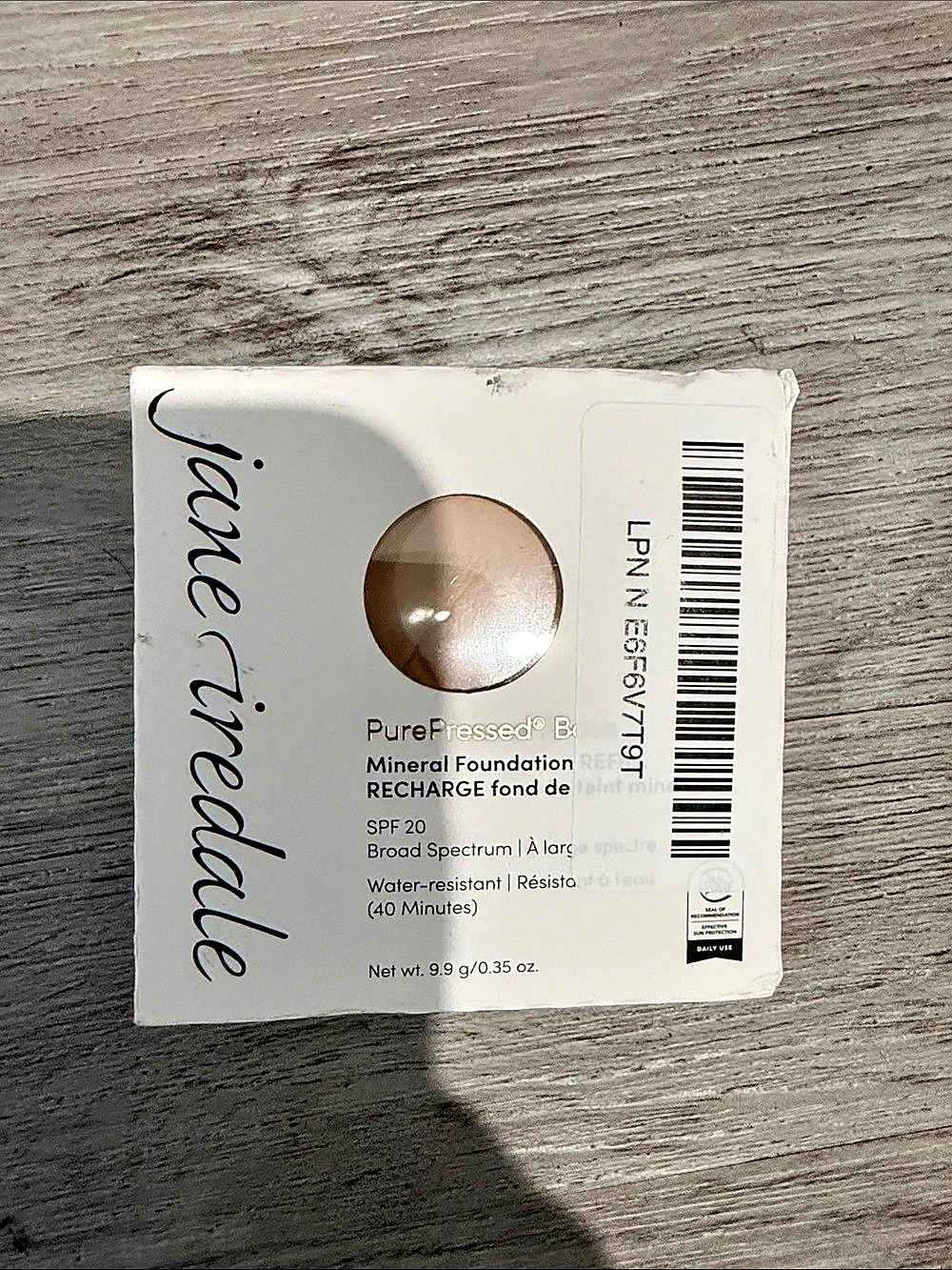 Jane Iredale PurePressed Base Mineral Foundation Refill Beige Used Once
